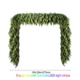 thumbnail image 4 of Christmas Garland With Light Decorations Christmas Norfolk Garland-Fork Norfolk Natural Garland-Artificial Garland for Table Fireplace Wall Home Decor(9FT,Colorful Light), 4 of 9