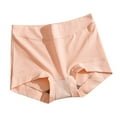 thumbnail image 2 of harmtty Women Panties Graphene Crotch Stretchy High Waist Tummy Tightening Solid Color Anti Exposure Briefs for Daily Wear,Skin Color, 2 of 8