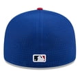 thumbnail image 4 of Men's New Era Blue/Red  Cincinnati Reds 2025 MLB All-Star Game Workout Side Patch 59FIFTY Fitted Hat, 4 of 5