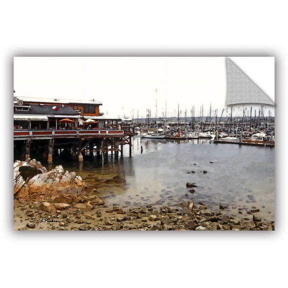 ArtAppealz Linda Parker "Old Fisherman's Wharf — California" Removable Wall Art