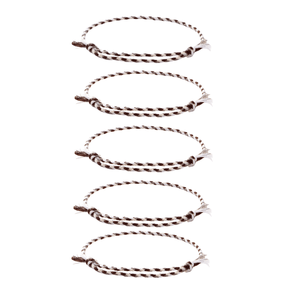 LANYC OMGYL 10 PC Cotton Rope Friendship Bracelet - Handmade Adjustable 5.11-11.8 in, A