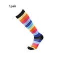 thumbnail image 3 of Chaussettes de Compression Bas de Course Hauteur Genou Protecteur de Mollet Antidérapant Sports Extérieurs Rayures Cactus Imprimé Fleuri Bas Rayé/l/TG, 3 of 9