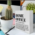 thumbnail image 4 of Zomyto 7"x7" Funny Office Decor Wooden Box Sign for Work Women Men,Home Office,Humor Offices Boss Coworker, 4 of 5