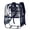 N, variant on Clear Backpacks, Clear Bookbag Large Casual Backpacks Heavy Duty PVC_Transparent Backpacks with Multi-pockets See Through Backpacks for Sch-ool Co-llege Concert Work Travel, Light Blue