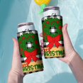 thumbnail image 3 of 2 Pieces Neoprene Beer Can Cooler Insulated Collapsible Beer Sleeve Merry Christmas Soda Beer Can Covers for Energy Drink & Beer, 3 of 4