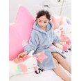 thumbnail image 4 of Kids Pajamas Soft Plush Bathrobe for Winter, 4 of 7
