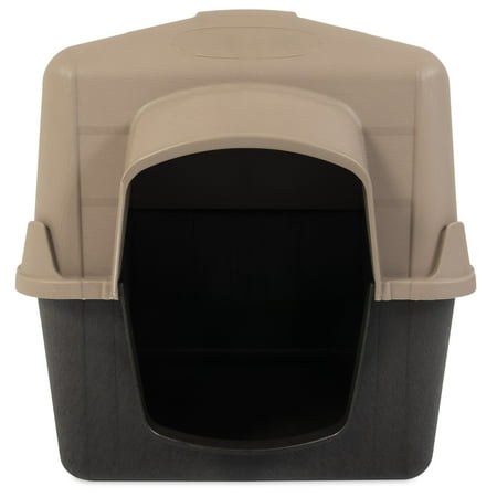 Aspen Petbarn 3 Doghouse, Tan, for Dogs 50 to 70 Pounds