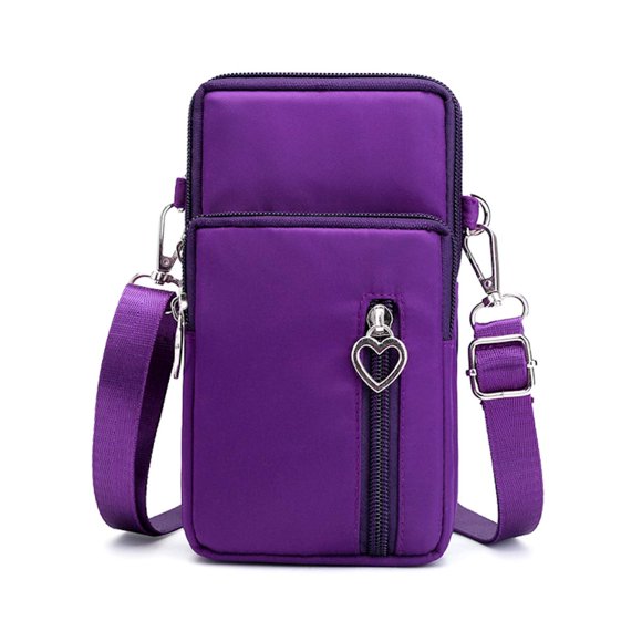 Bolso bandolera tipo cartera VINAIDA Small para mujer, color morado