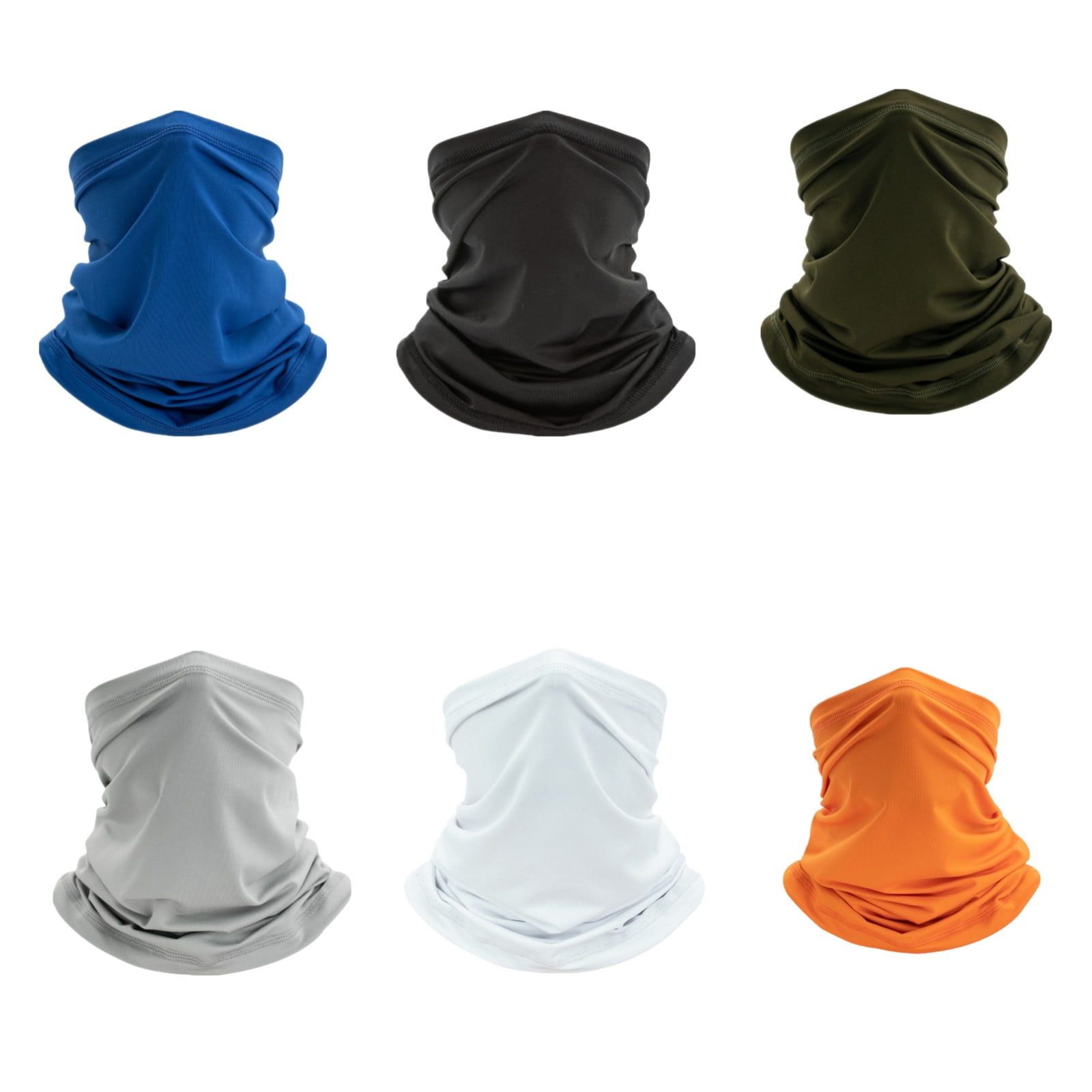 Zolenlo 6 Pack Neck Gaiter for Men Women Breathable Outdoor Face Mask Cover Headwear for Hiking Running Cycling and Fishing
