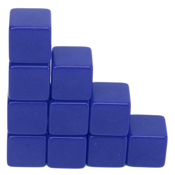 Sid de 30 PCS de 16 mm DADOS SET DE SEIS DADOS EN DE SEIS LADOS ESCRIBIR EN EL JUEGO DE CUBOS PARA LA EDUCACIÓN DE LA ENSEñANZA DE MATEMÁTA