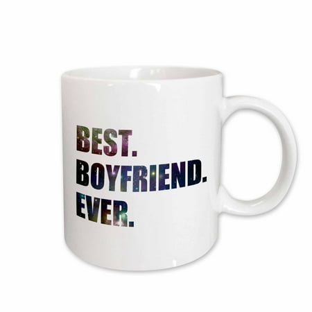 

3dRose Best Boyfriend Ever cut out of outer space stars and galaxies graphic Ceramic Mug 15-ounce
