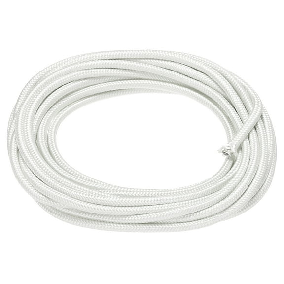 5 Meter/16.4ft 15AWG High Temp Wire, Flexible Mica Cable, Insulated High Temperature Braided Wire White