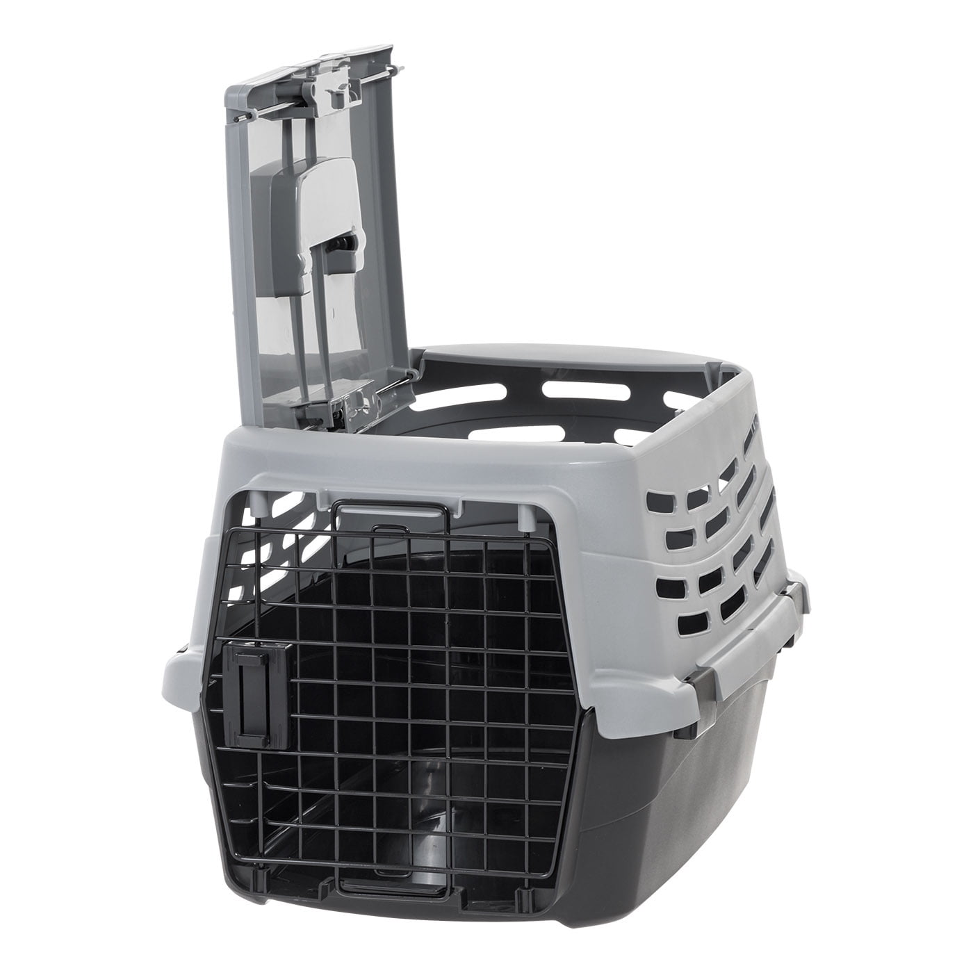 IRIS 23" Small Pet Travel Carrier with Front and Top Access, 2-Door Top Load