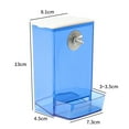 thumbnail image 5 of Soumake Bird Feeder With Dustproof Lid Automatic Clear Anti-Spill Mount Budgie Cockatiel Conure Food Dispenser Pet Supplies Practical, 5 of 7