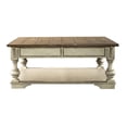 thumbnail image 4 of Bowery Hill Traditional Square Cocktail Table with Drawer - Antique White, 4 of 9