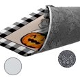 thumbnail image 6 of Kitchen Rug Mat Halloween Pumpkins Cat Ghost, Set of 2, Anti-Fatigue Non-Skid Washable Kitchen Runner Rugs, Buffalo Check Black White Soft Comfort Rug for Kitchen, Floor Home, Front of Sink, Laundry, 6 of 6