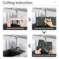 thumbnail image 5 of Yayeee Faucet Mat for Kitchen Sink 14.7" Diatomite Long Splash Guard Pad, Green Christmas Trees, 5 of 7