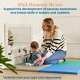 thumbnail image 3 of ECR4Kids Wall-Mounted Coordination & Balance Mirror, Montessori Furniture, White Wash, 3 of 9