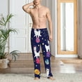 thumbnail image 6 of Lsque Lama in Space Print Men's Pajama Pants, Lounge Pant - Comfortable Home Wear,Elastic Waistband, Stylish Design-X-Large, 6 of 9