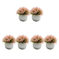 thumbnail image 4 of Guardoinrt 2piece Potted Simulation Plants Adding Beauty And Style To Any Setting Durable Pot Bonsai Ornament pink 3Set, 4 of 6