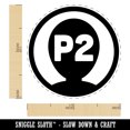 thumbnail image 2 of Player Two Person Indicator Gaming Icon Self-Inking Rubber Stamp Ink Stamper - Green Ink - Medium 1 Inch, 2 of 7