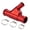 Red, variant on Aluminum Alloy Cooling Systems Y Pipe Radiator Coolant Connector Hose For F350 F450 F550 E350 E450 Truck