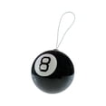 thumbnail image 3 of Magic 8 Ball Decoupage Ornament, Black, Plastic, By Ruz, 3 of 6