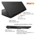 thumbnail image 3 of Laptop IA Gamer HP Omen Nvidia GeForce RTX 5060 8GB AMD Ryzen 9 8940HX 32GB DDR5 1TB SSD 16" IPS FHD+ 144Hz Teclado Ingles W11H Copilot Optimizada por IA Gaming Creación y Productividad, 3 of 3