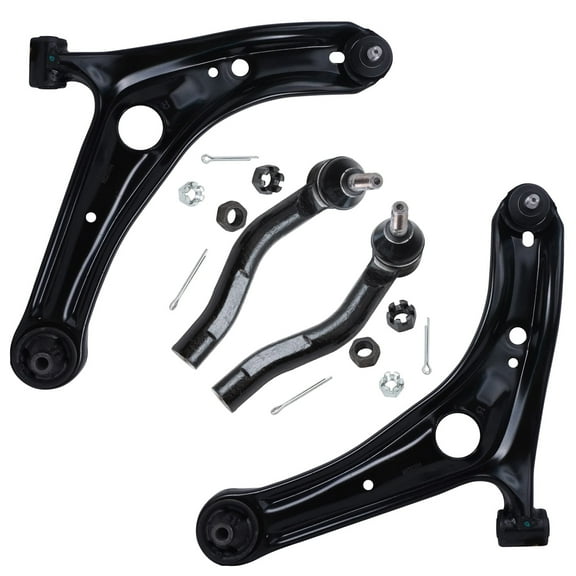 Detroit Axle - Front Lower Control Arm Outer Tie Rod Kit Replacement for 2000 2001 2002 2003 2004 2005 Toyota Echo