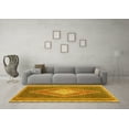 thumbnail image 3 of Ahgly Company Indoor Rectangle Abstract Yellow Contemporary Area Rugs, 8' x 10', 3 of 4
