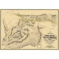 thumbnail image 3 of Higginson 14x11 Black Modern Framed Museum Art Print Titled - Gold Silver Mining Districts Nevada, 3 of 5