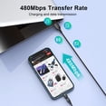 thumbnail image 6 of 0.3M 1M 2M Magnetic Charger Cable 540 Degree Roate Micro USB Type C Lightning Phone Charging Cable For iPhone Samsung Xiaomi Red For Micro 1m, 6 of 6