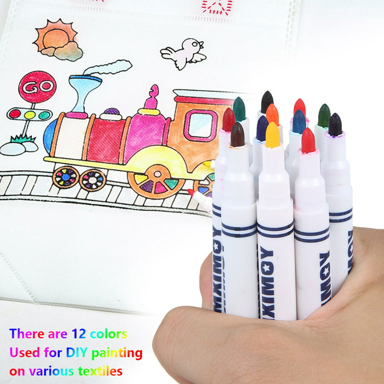 40 Fabric Markers Non Toxic Pens Set, Indelible and Permanent Fabric Paint  Pens