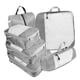 thumbnail image 4 of Paquete de 6 cubos de compresión expandibles que ahorran espacio para organizar maletas de viaje. Gris, 4 of 9