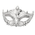 thumbnail image 1 of Masquerade with Elastic Strap Costume for Holiday Halloween Night Club, 1 of 9