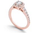 thumbnail image 2 of 1-1/4 Carat T.W. Diamond Single Halo 14kt Rose Gold Engagement Ring, 2 of 5