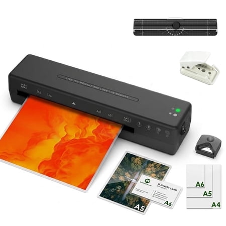 9-Inch Thermal Laminator Machine, 2-Min Fast Warm-up A4 Laminating Machine for Home, Office, School, includes ABS Jam-Release, 320mm/min Speed