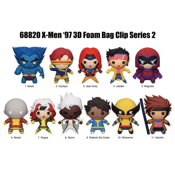 X-Men '97 Series 2 3D Foam Bag Clip Random 6-Pack - Walmart.com