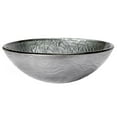 thumbnail image 3 of Eden Bath EB-GS77 5.75 in. Embossed Round Glass Vessel Sink, Silver, 3 of 8