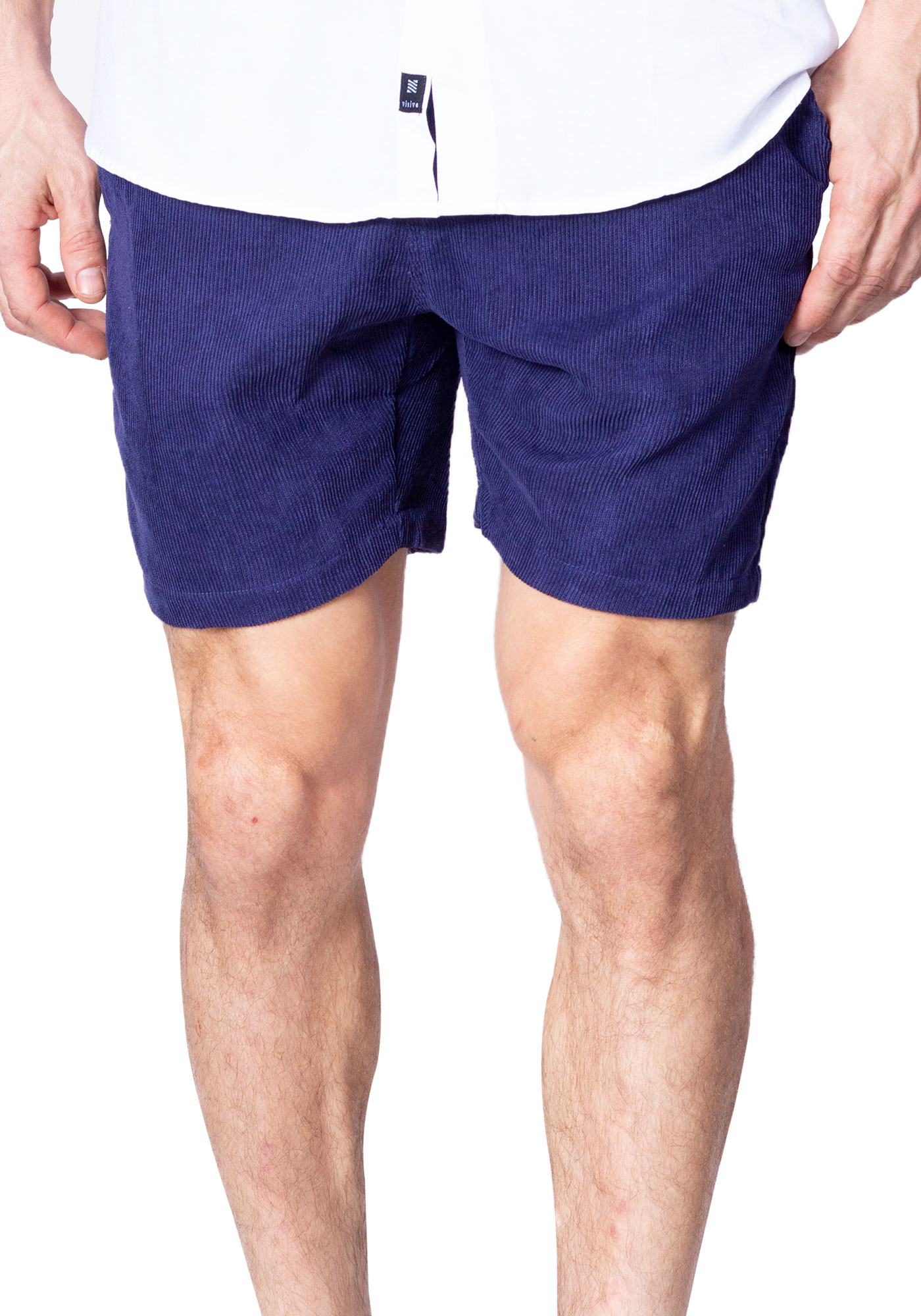 mens corduroy shorts elastic waist