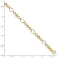 thumbnail image 3 of 14K Yellow Gold bracelet Fancy Diamond-cut 7.5 in 3 mm 4, 3 of 3