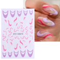 thumbnail image 1 of Pegatinas de uñas de líneas simples 3D, calcomanías de letras de rayas de Metal de oro rosa, deslizadores de arte de uñas de Gel curvo, decoración de manicura de esmalte BESTZGS014 Dengxun unisex, 1 of 2