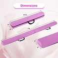 thumbnail image 3 of Costway 7 FT Folding Balance Beam Foam Floor Gymnastic Beam with Carrying Handles Purple, 3 of 10
