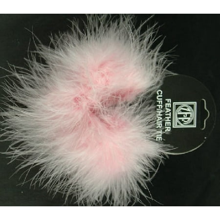 Zucker Feather Marabou Feather Cuffs Hair Ties Set Of 2