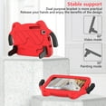 thumbnail image 3 of Decase Rugged Tablet Shell for Samsung Galaxy Tab A7 Lite 8.7 inch 2021 Model (SM-T220/T225/T227),Kids Friendly Hybrid Shockproof Drop Proof Protection Cover With EVA Handle & Kickstand , Red, 3 of 8