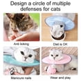 thumbnail image 6 of Cat Recovery Collar Pet Cone Collar Soft Protective Cotton Cone Adjustable Fasteners Collar for Cat and Puppy, 6 of 7