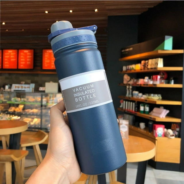 Taza de café portátil para deportes al aire libre con taza de vacío de acero inoxidable 304 de gran capacidad