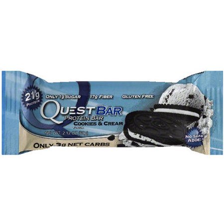 Quest Protein Bar  Cookies and Cream  21g Protein  12 Ct