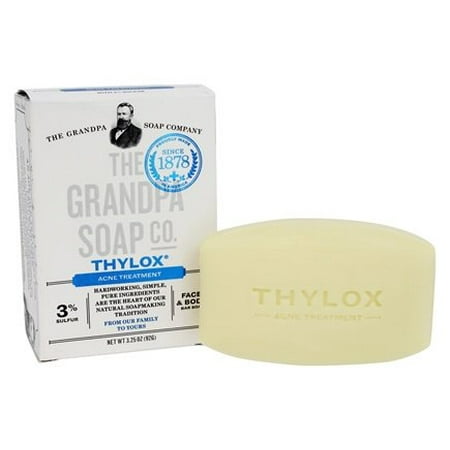 Thylox Acne Treatment Soap with Sulfur - 3.25 oz. by Grandpa's Soap Co. (pack of