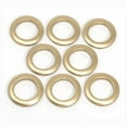 thumbnail image 2 of Dritz Curtain Grommets, 1-9/16" (40 mm) Inner Diameter, Heavy-Duty Plastic, Gold Color, Snap-On Design, Tool-Free Installation, 8-Pack, 2 of 6